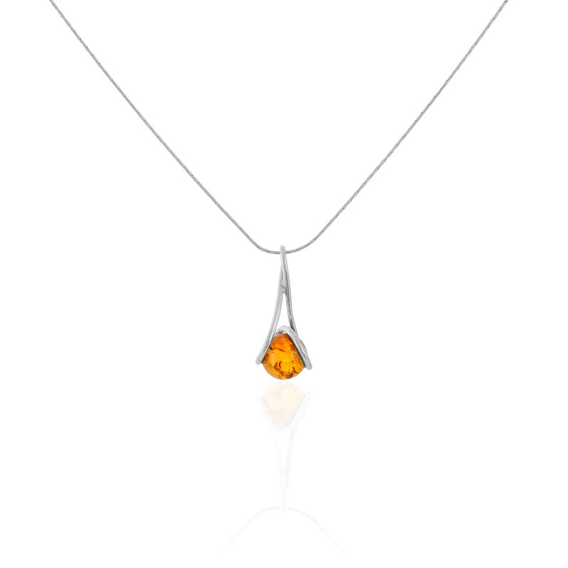 Collier Argent Et Ambre - Spannringe Damen | OROVIVO