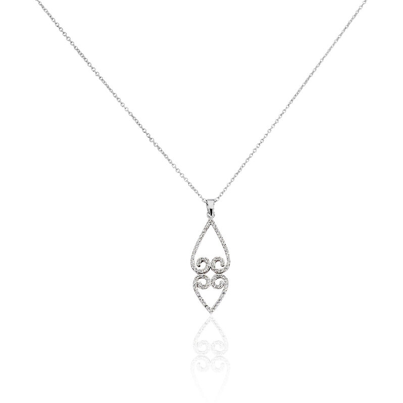 Collier Adelaida Argent Blanc Oxyde De Zirconium - Spannringe Damen | OROVIVO