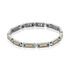 TORIN Herren Armband Edelstahl Bicolor Gelb/Silber Rechteckig B 6 mm