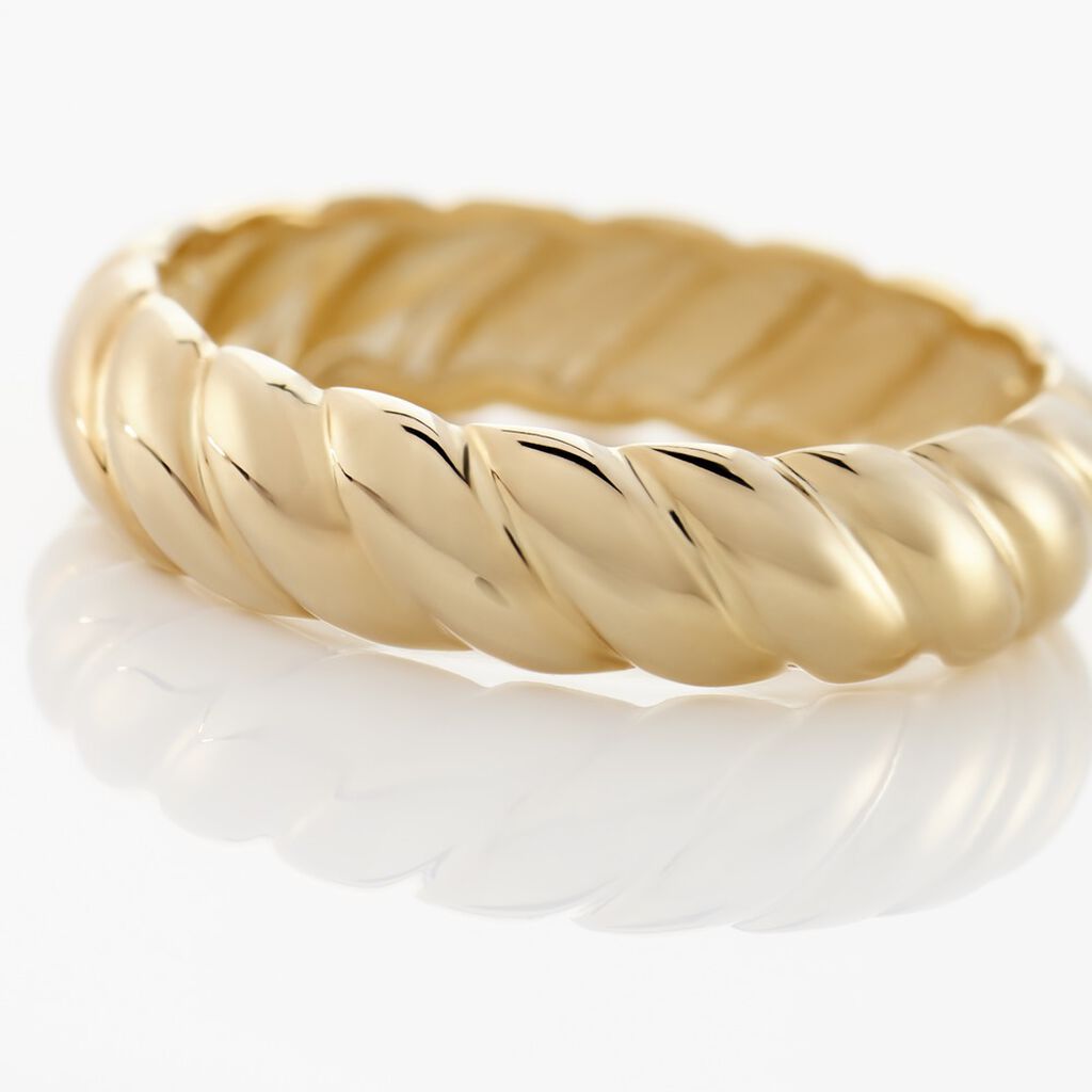 Damenring Gold 375 gedreht Croissant - Ringe Damen | OROVIVO