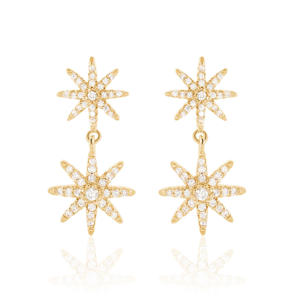 Boucles D'oreilles Plaque Or Marcellina - Spannringe Damen | OROVIVO