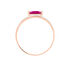 Damenring Roségold 375 Rubin Diamanten 0,06ct - Ringe mit Edelsteinen Damen | OROVIVO