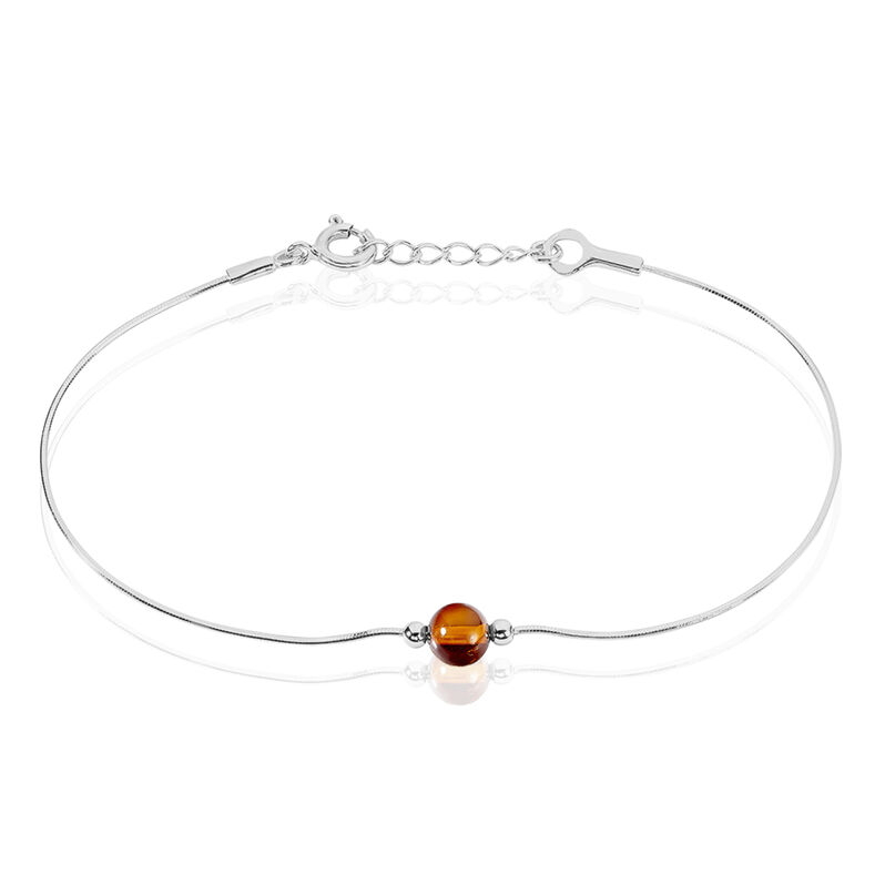 Bracelet Argent Et Ambre  - Spannringe Damen | OROVIVO