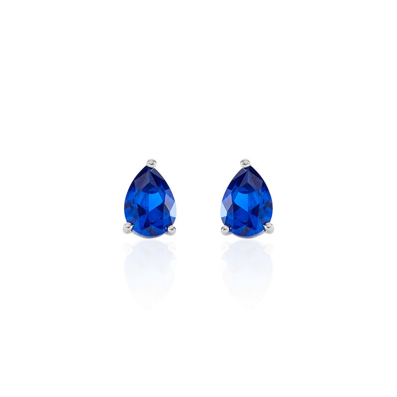 TALIDA Damen Ohrstecker Silber 925 Zirkonia Blau - Ohrstecker Damen | OROVIVO