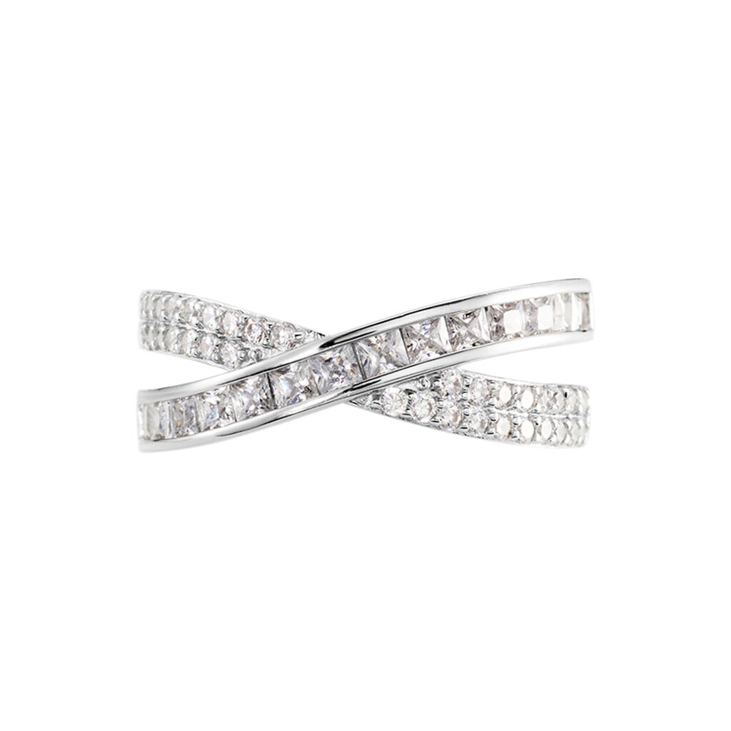 MARIAH Damen Ring Silber 925 Zirkonia Wei&szlig; 1,28 ct