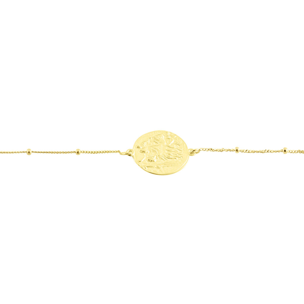 AKSJA Damen Armband Gold 375 (9 Karat) L&ouml;wenkopf