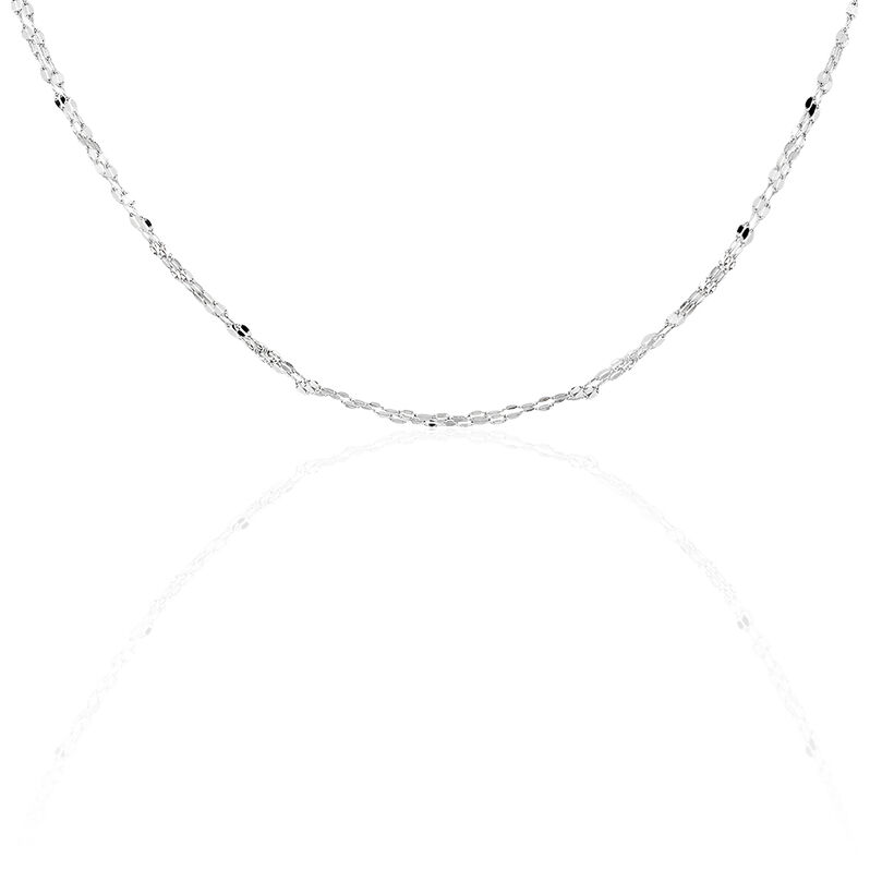 Collier Adelaide Argent Blanc - Spannringe Damen | OROVIVO