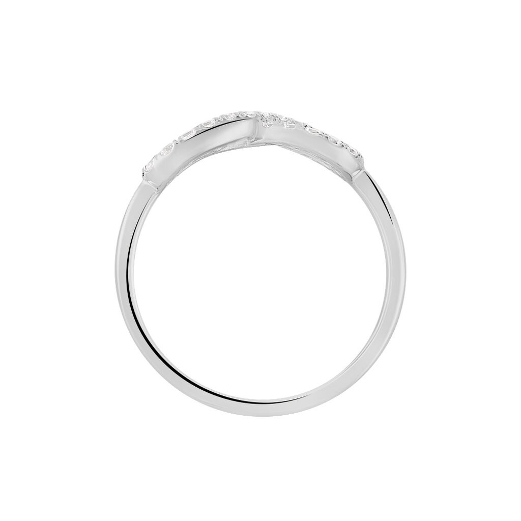 DAVILA 50 Damen Ring Silber 925 Zirkonia Wei&szlig; 0,1 ct Unendlichkeit