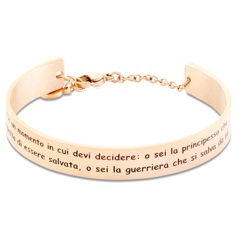 Bangle Sunrise Acciaio Rosa Cristallo - Spannringe Damen | OROVIVO