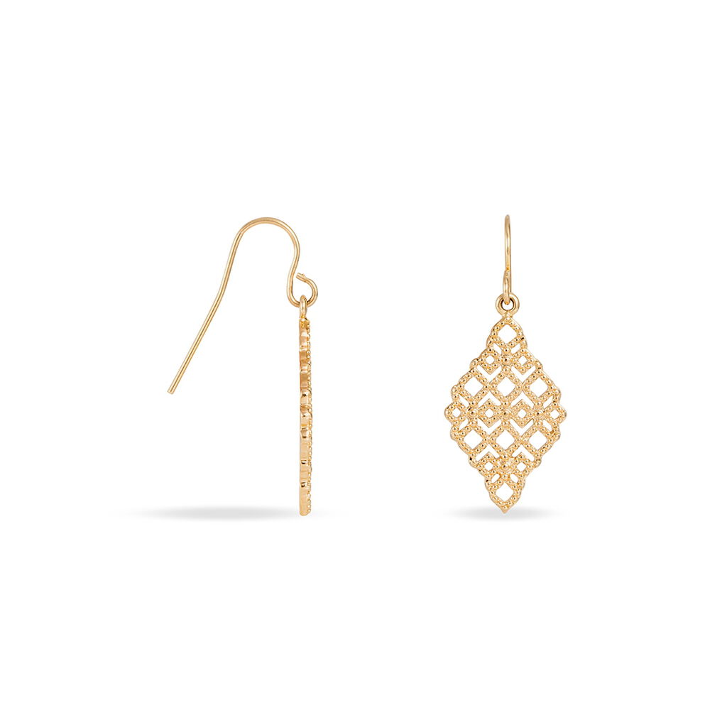 Boucles D'oreilles Pendantes Plaqué Or  - Spannringe Damen | OROVIVO