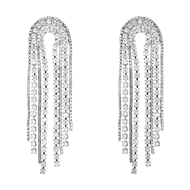 Orecchini Pendenti Romantic Shine Ottone Cristallo - Spannringe Damen | OROVIVO