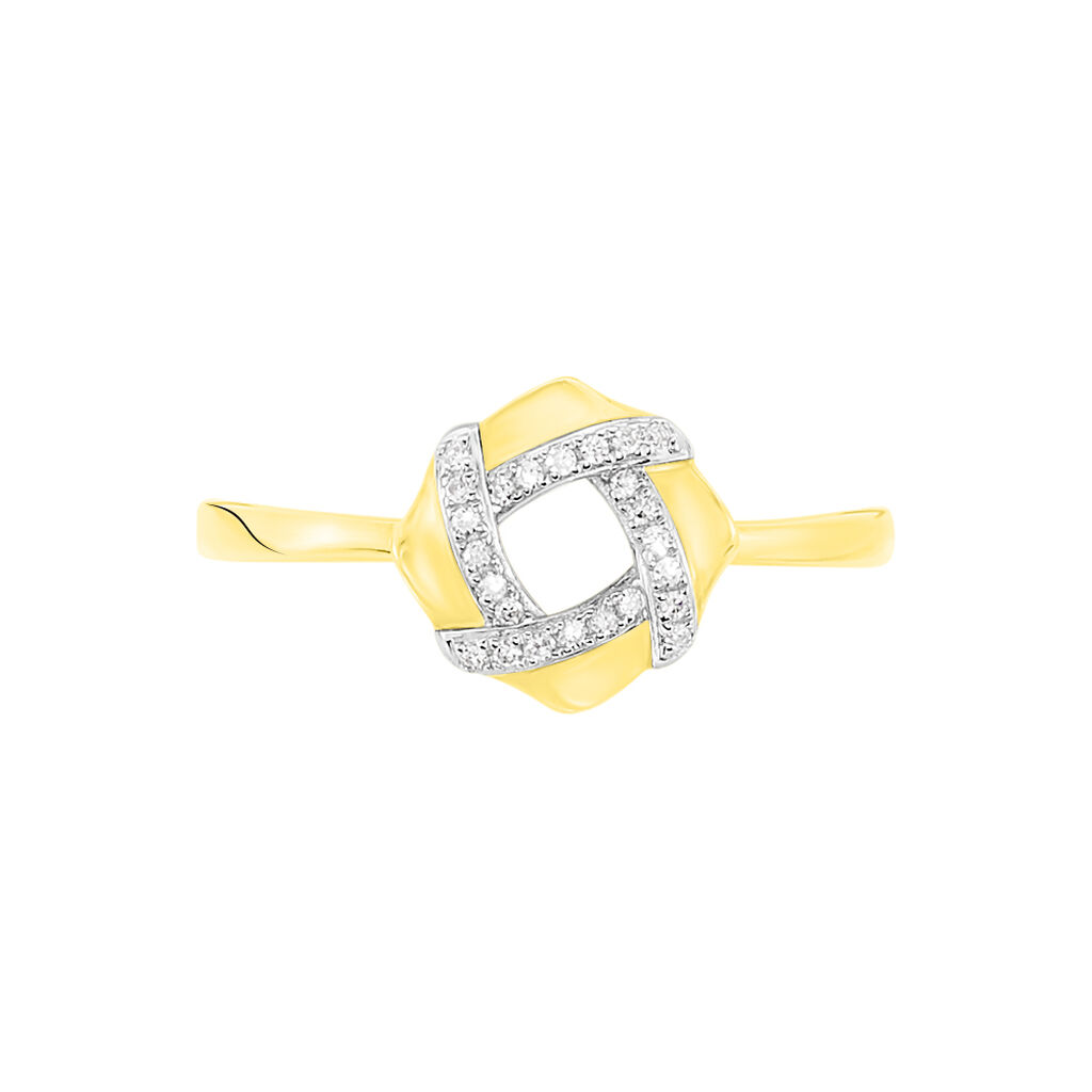 Bague Or Jaune Volcania Cercle Ajoure Di - Spannringe Damen | OROVIVO