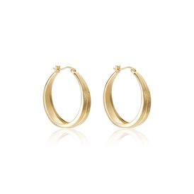 Damen Creolen Messing Gold 750 plattiert 5 Micron - Creolen Damen | OROVIVO