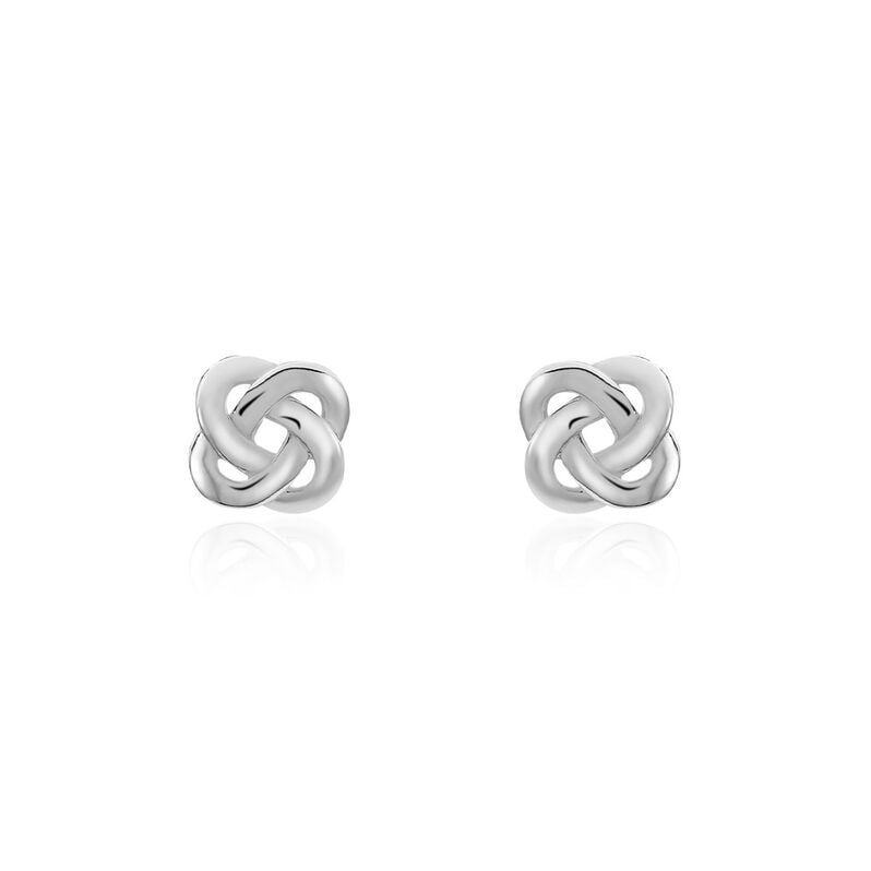 ALBANNE KNOTEN 5 Damen Ohrstecker Silber 925 Knoten - Ohrstecker Damen | OROVIVO