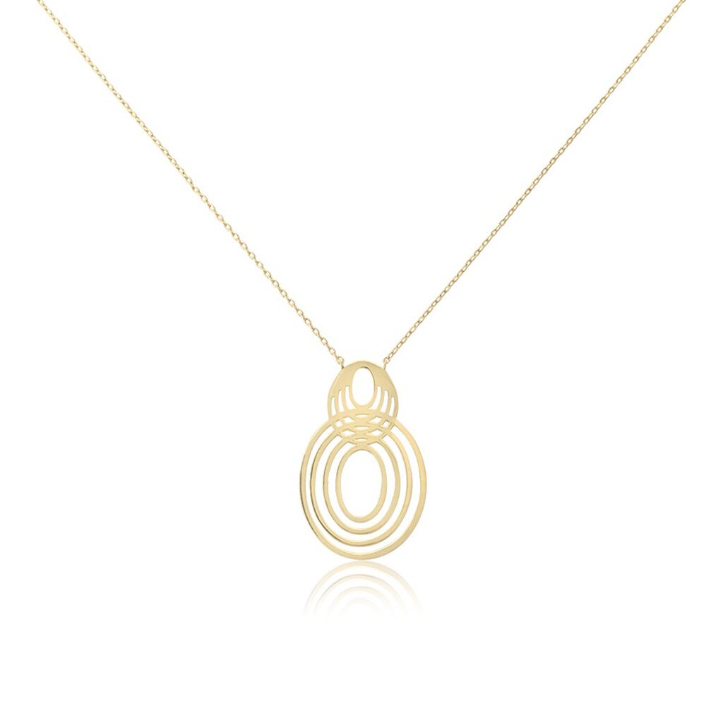 Damen Halskette Messing Gold 750 plattiert  - Halsketten Damen | OROVIVO