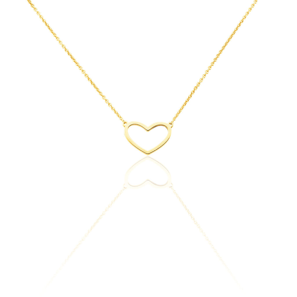 Damen Halskette Silber 925 Vergoldet Herz -  Damen | OROVIVO