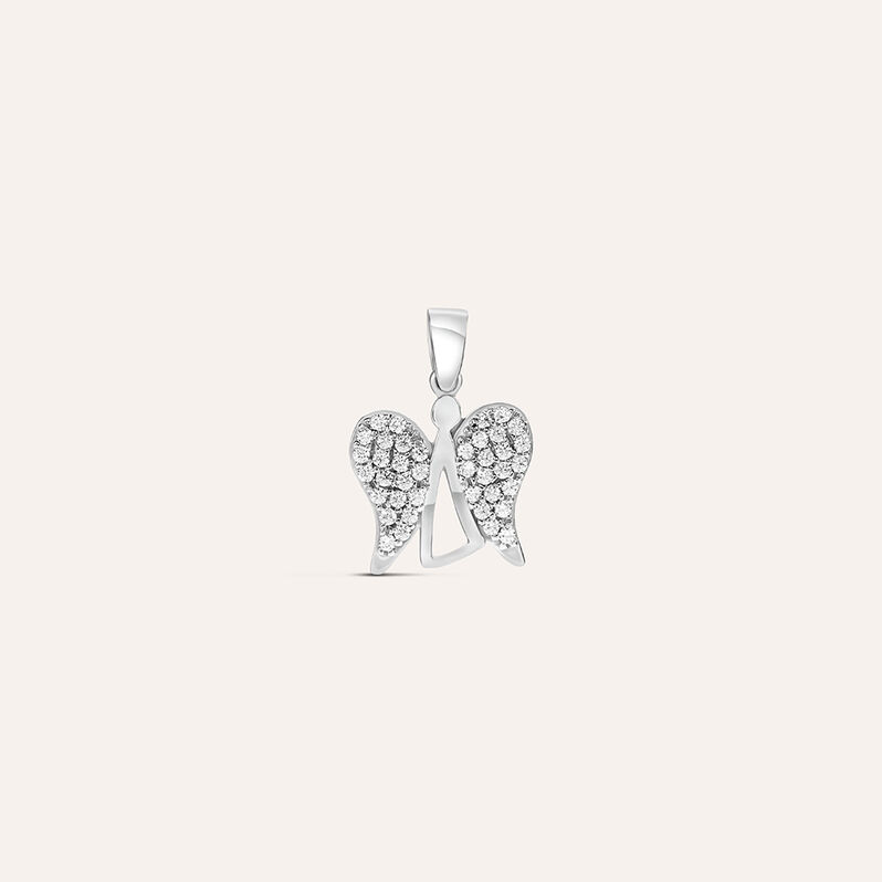 Pendente Holy Oro Bianco Cubic Zirconia - Spannringe Damen | OROVIVO