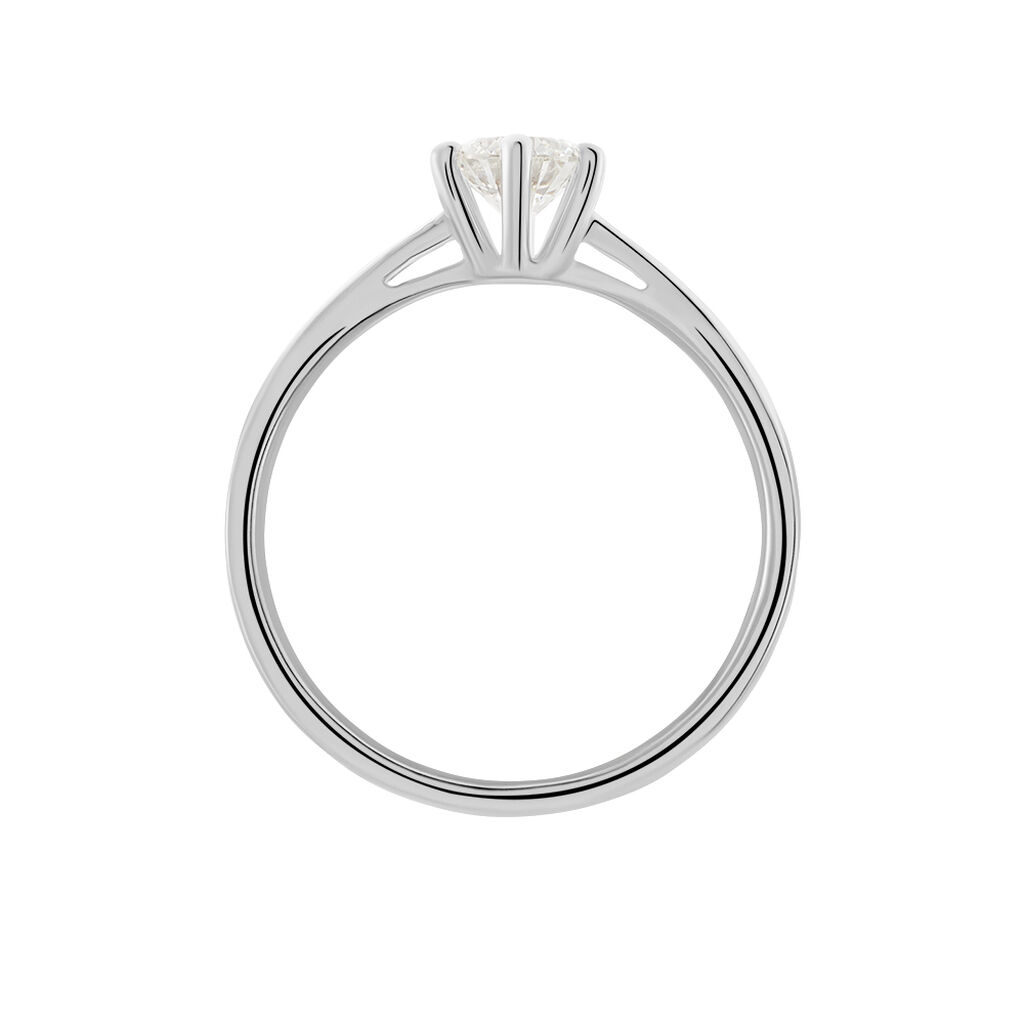 Monopoli Damen Ring Wei&szlig;gold 750 (18 Karat) Diamant Wei&szlig; 0,52 ct
