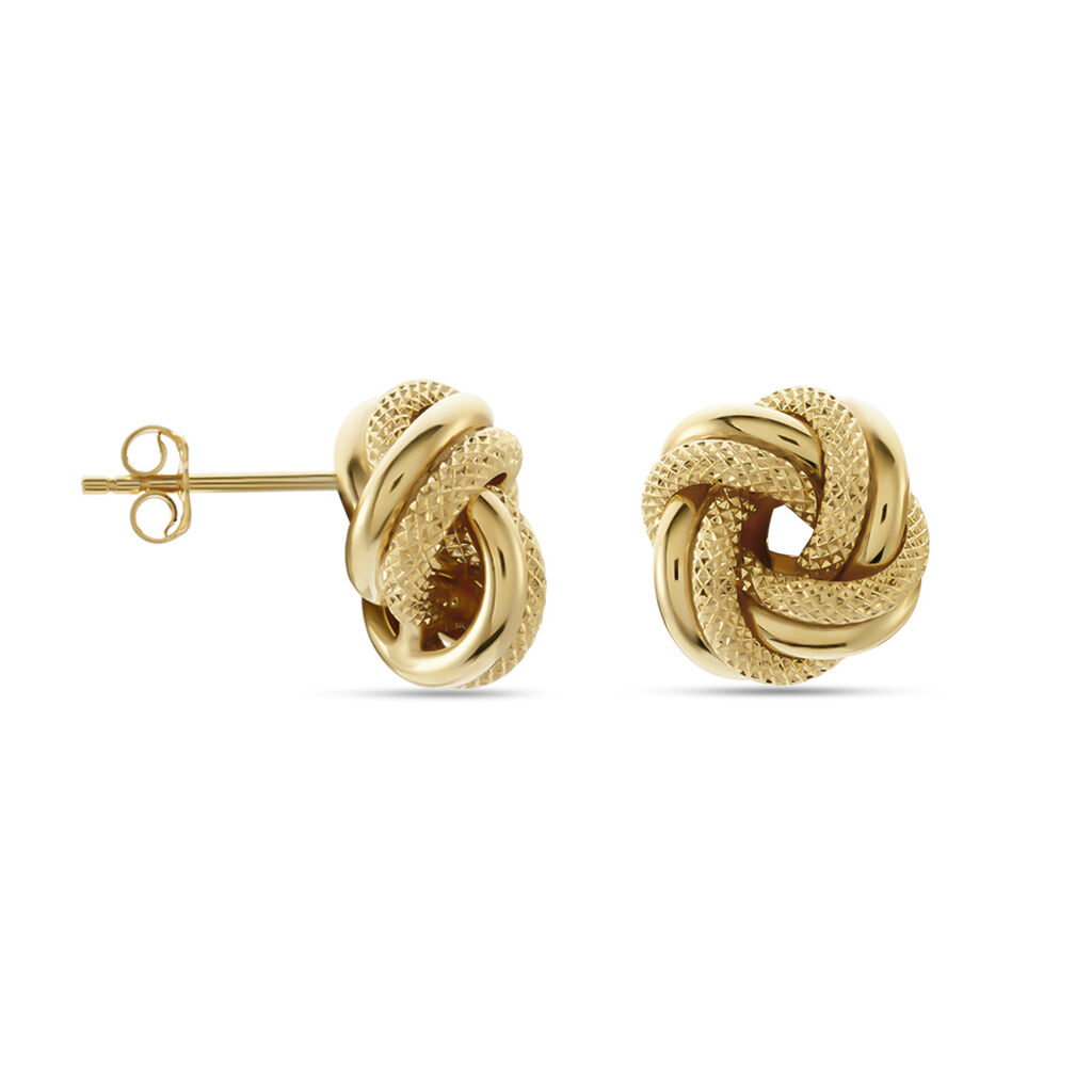 Damen Ohrstecker Gold 375 Knoten  - Ohrstecker Damen | OROVIVO