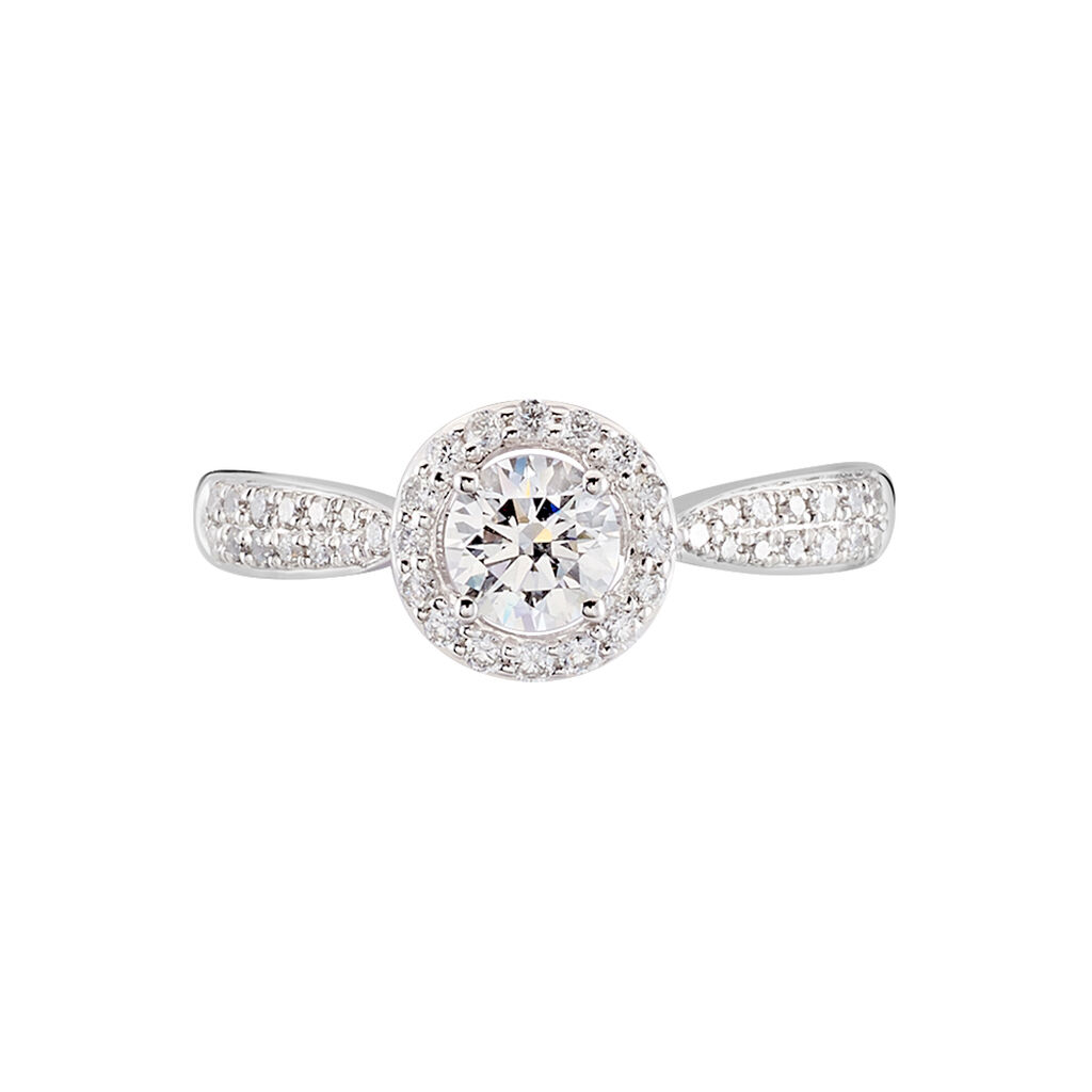 Solitaire Or Weiss Bella - Spannringe Damen | OROVIVO