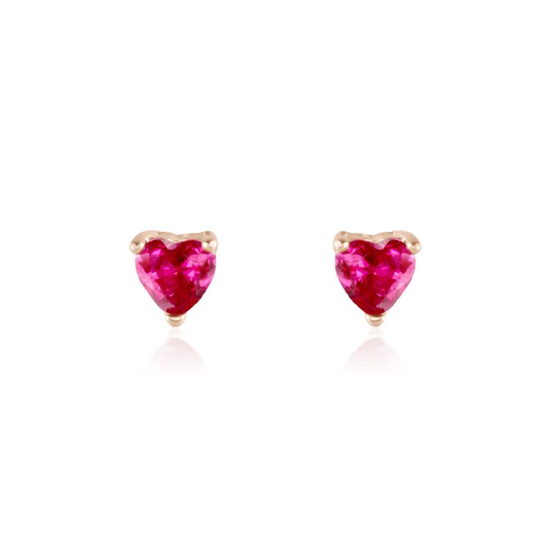 Boucles D'oreilles Puces Argent Rose Heracles Oxydes De Zirconium - Spannringe Damen | OROVIVO
