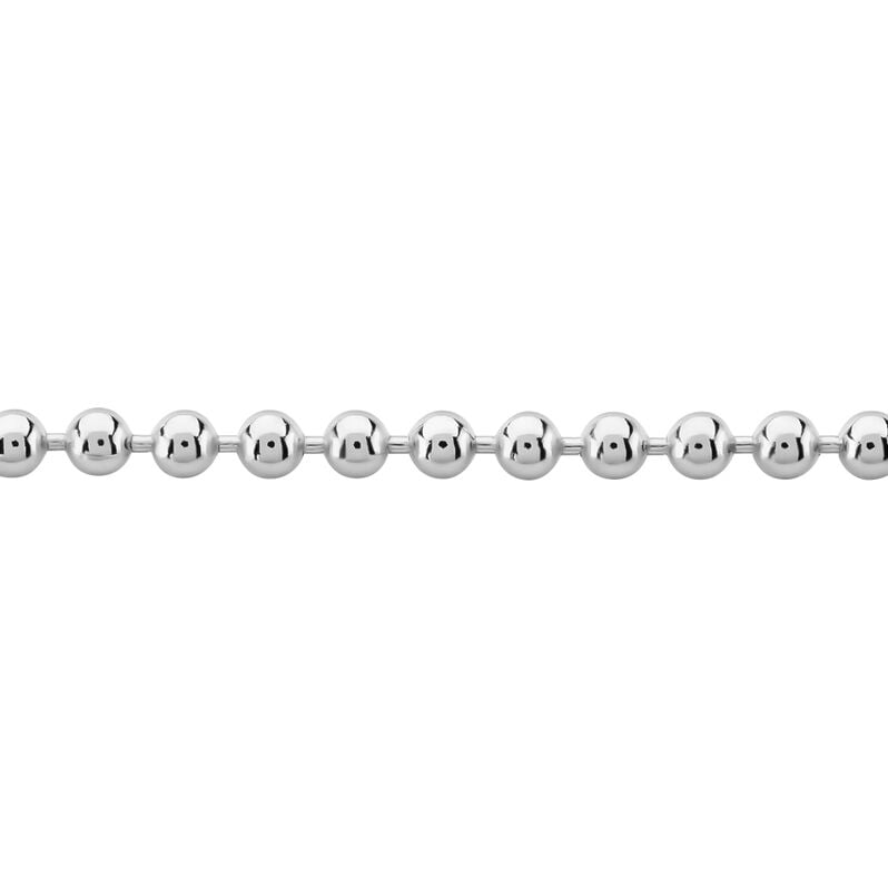 Collier Nateo Boules Argent Blanc - Spannringe Herren | OROVIVO
