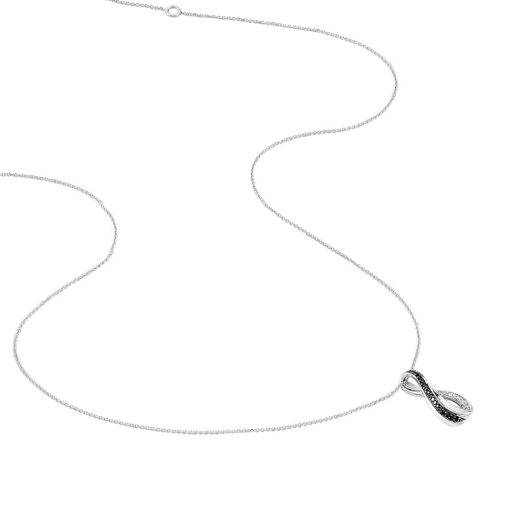 Collier Cyra Or Blanc Diamant - Spannringe Damen | OROVIVO