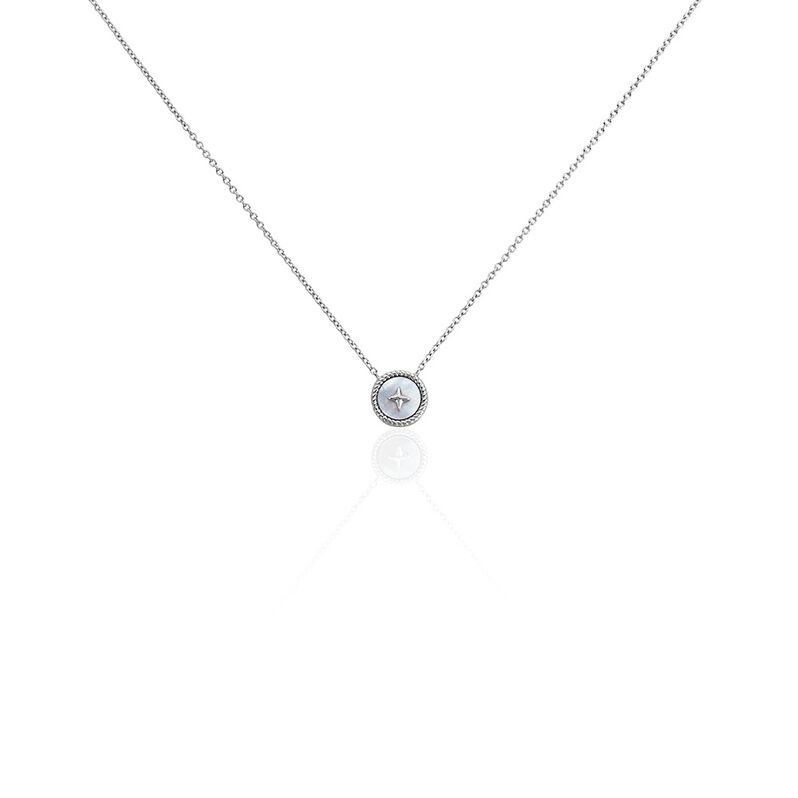 Collier Izarra Argent Weiss Nacre - Spannringe Damen | OROVIVO