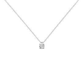 Damen Halskette Weißgold 750 Diamanten 0,065ct Petali - Ketten mit Anhänger Damen | OROVIVO