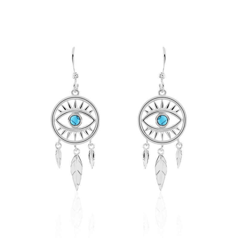 Boucles D'oreilles Argent Rhodie Gipsy Pendantes - Spannringe Damen | OROVIVO