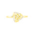 NODE Damen Ring Gold 375 (9 Karat) Diamant Wei&szlig; 0,1 ct