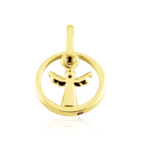 JAZ TAUFRING Kinder Anhänger Gold 375 (9 Karat) Zirkonia Weiß 0,000 ct Engel