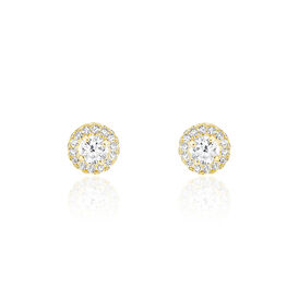 Damen Ohrstecker Gold 375 Zirkonia  - Ohrstecker Damen | OROVIVO