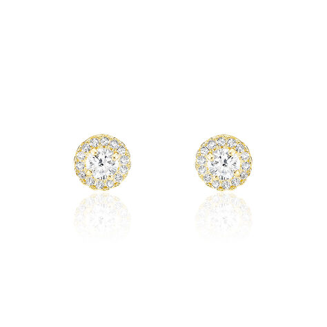 Damen Ohrstecker Gold 375 Zirkonia  - Ohrstecker Damen | OROVIVO
