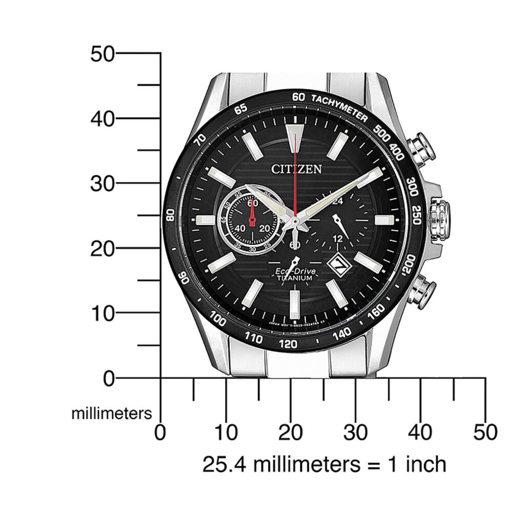 CITIZEN Herrenuhr Super Titanium Eco-Drive Quarz CA4444-82E