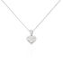VALERIE Damen Collier Weißgold 375 (9 Karat) Diamant Weiß 0,11 ct Herz