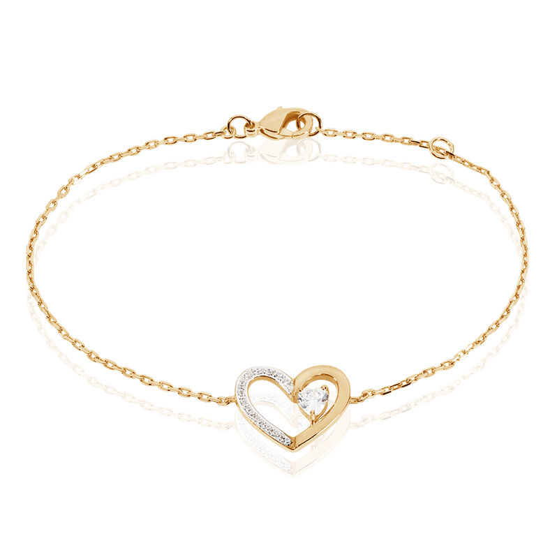 Bracelet Plaqué Or Et Oxyde - Spannringe Damen | OROVIVO