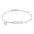 Kinder ID Armband Figarokette Silber 925 Herz - ID-Armbänder Kinder | OROVIVO