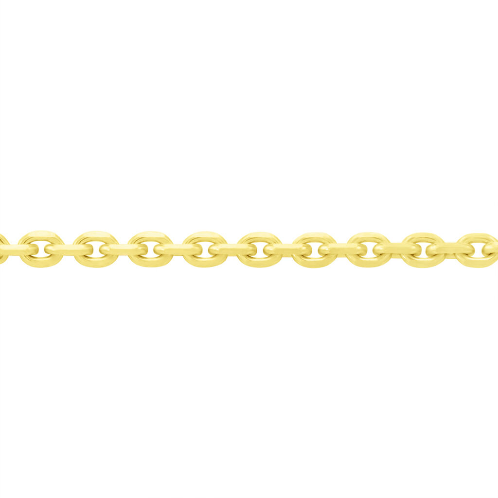 Unisex Ankerkette Gold 375 Diamantiert , Kette ohne Stein