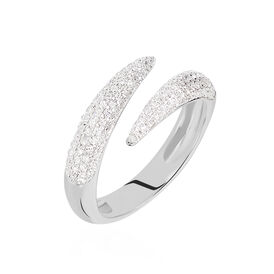Damenring Weißgold 750 Diamanten 0,24ct - Ringe mit Edelsteinen Damen | OROVIVO