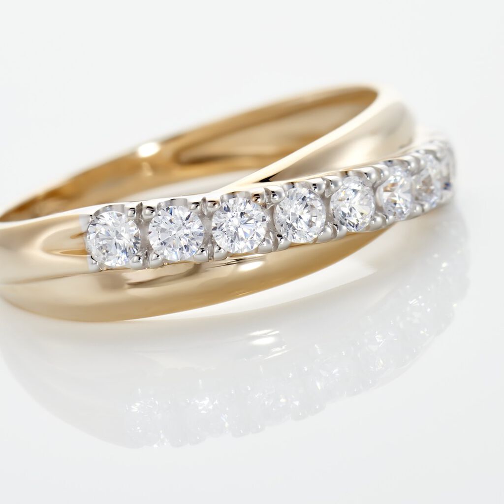 Damenring Gold 375 Zirkonia Elenor  - Ringe mit Stein Damen | OROVIVO