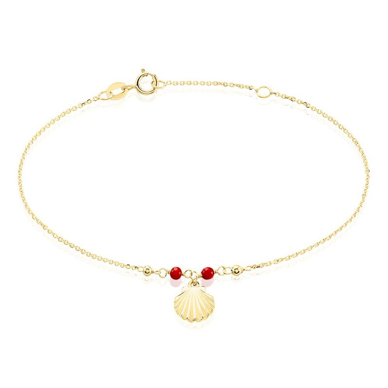 Bracelet Under The Sea Or Jaune Corail - Spannringe Damen | OROVIVO