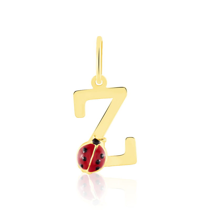 Pendentif Or Jaune Coccinelle Lettre Z - Spannringe Kinder | OROVIVO