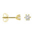 Monopoli Damen Ohrstecker Gold 750 (18 Karat) Diamant Wei&szlig; 0,26 ct