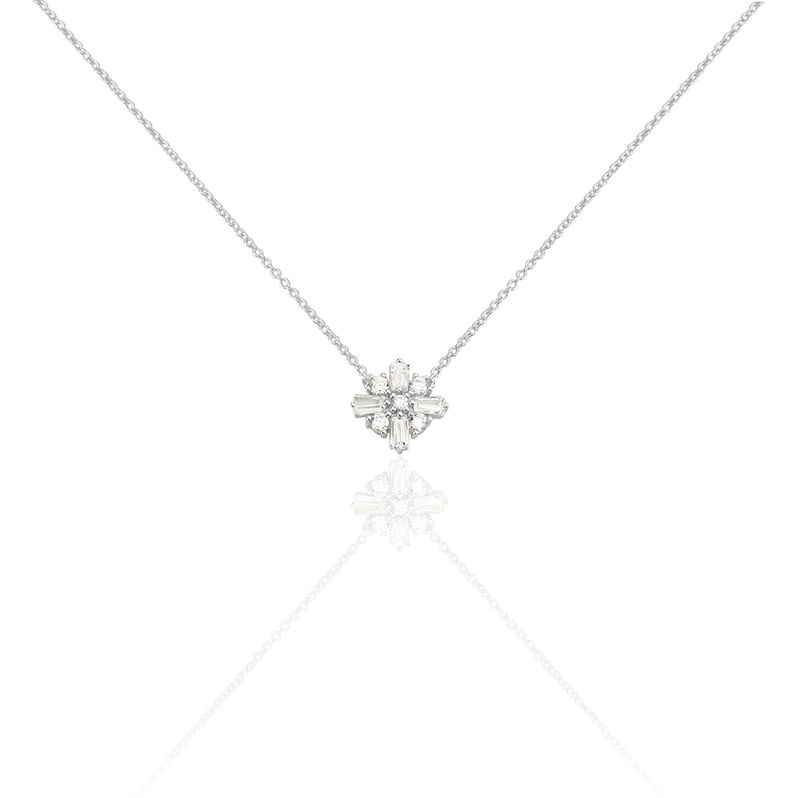 Collier Argent Rhodie Miryana Croix - Spannringe Damen | OROVIVO