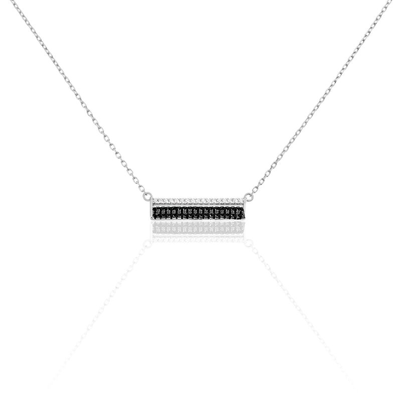Collier Odete Argent Blanc Oxyde De Zirconium Et Spinelle - Spannringe Damen | OROVIVO