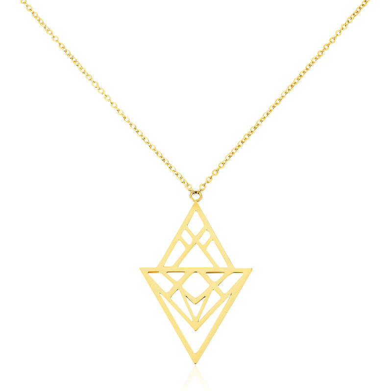 Collier triangula Acier Dore - Spannringe Damen | OROVIVO