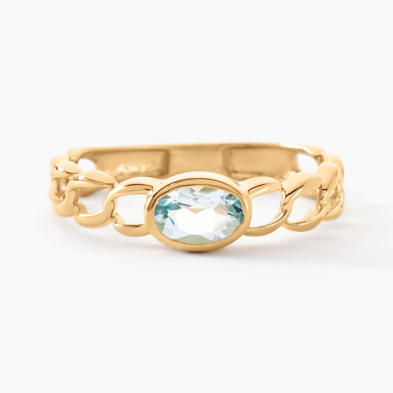 Bague Alba Or Jaune Topaze - Spannringe Damen | OROVIVO