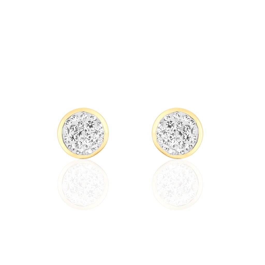 Thumbnail - Damen Ohrstecker Gold 375 Kristall , Ohrstecker mit Stein