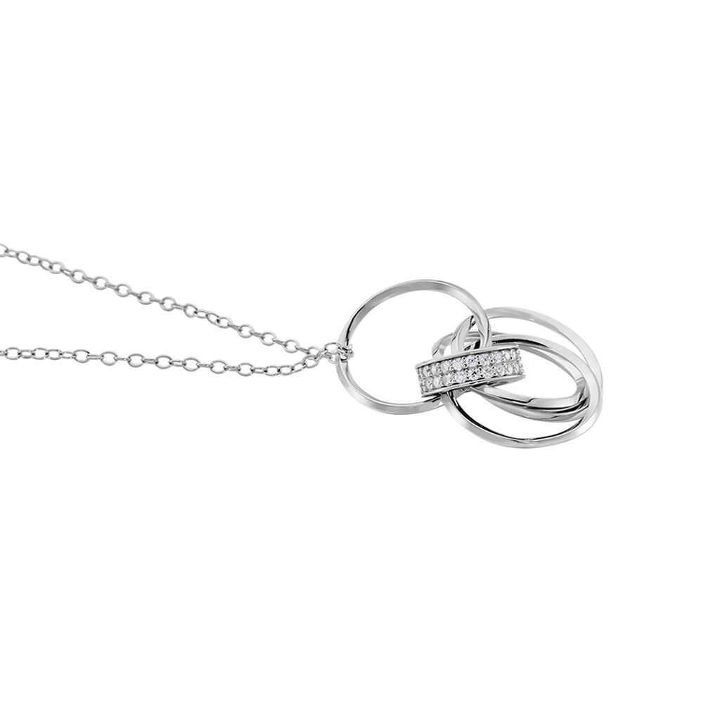 Damen Collier Silber 925 Zirkonia Kreis Nicole 1,15mm - Halsketten Damen | OROVIVO